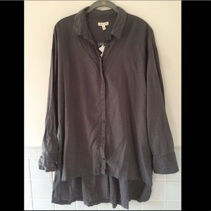 NWT Grey silence + noise blouse - L